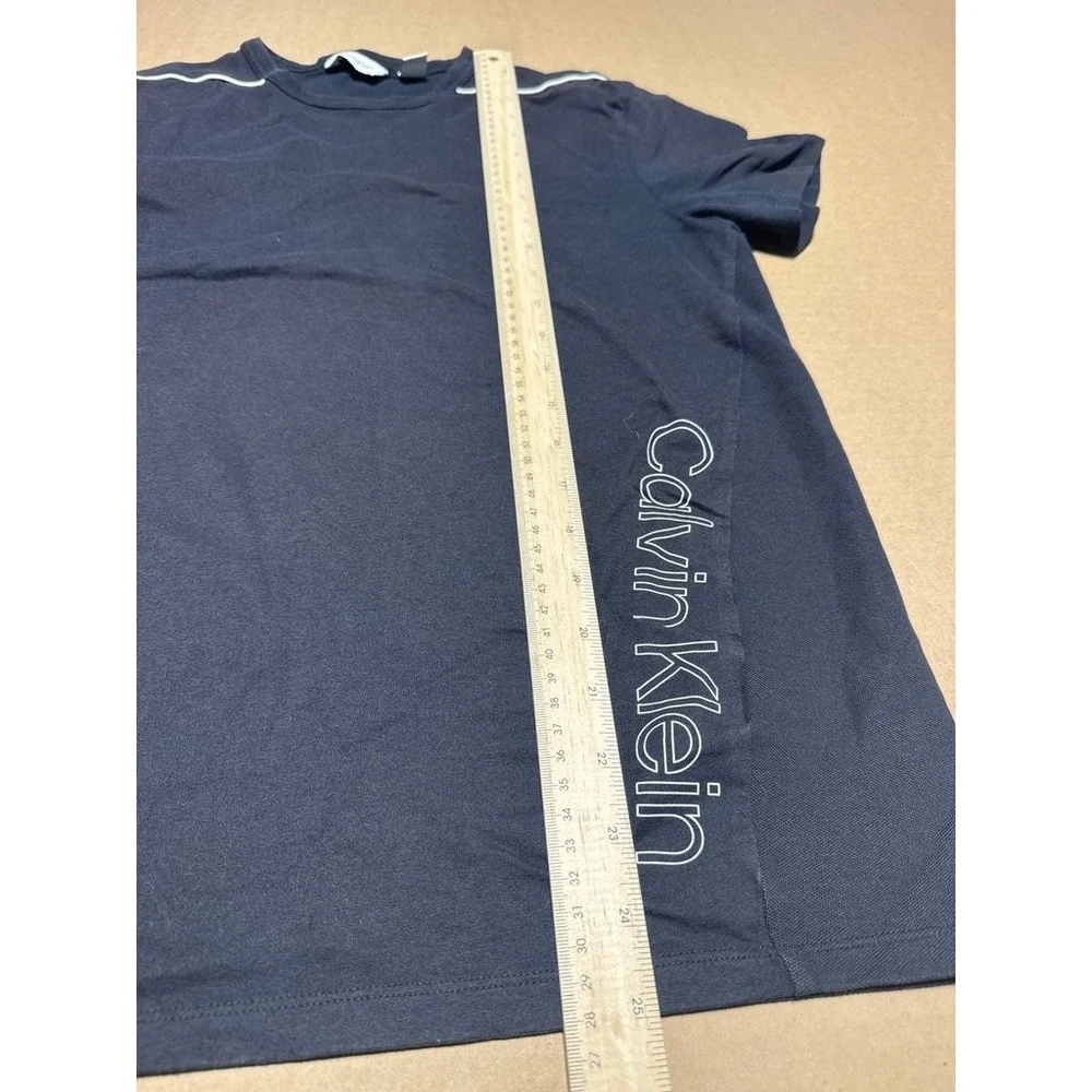 Calvin Klein Mens Black Short Sleeve Logo T-Shirt Size S